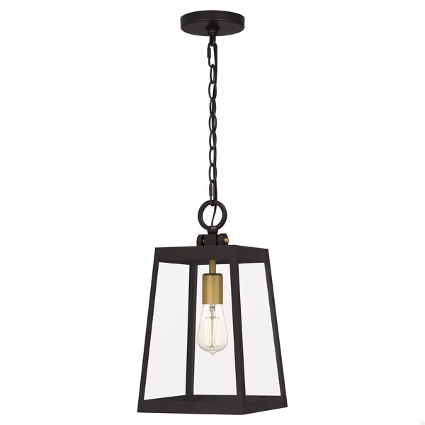 Quoizel Amberly Grove 1-Light Western Bronze Mini Pendant AMBL1508WT - main